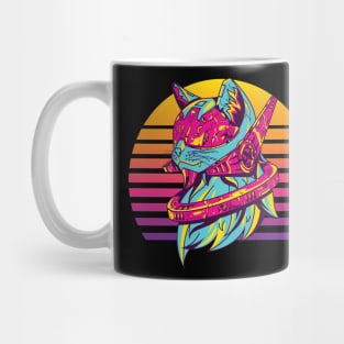 futuristic cat Mug